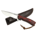 Couteau de chasse Wildsteer Byron Ferguson WBF0102 lame 11cm manche cocobolo + étui en cuir