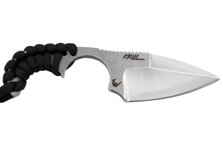Couteau EDC Wildsteer Krill KR0113 lame 5cm manche paracorde + étui Kydex