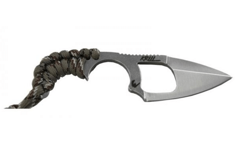 Couteau EDC Wildsteer Krill KR00111 lame 5cm manche paracorde Camouflage + étui Kydex