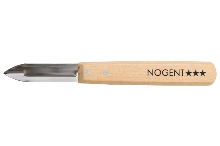 &Eacute;plucheur Nogent Classic simple tranchant manche en h&ecirc;tre 16cm pour droitiers