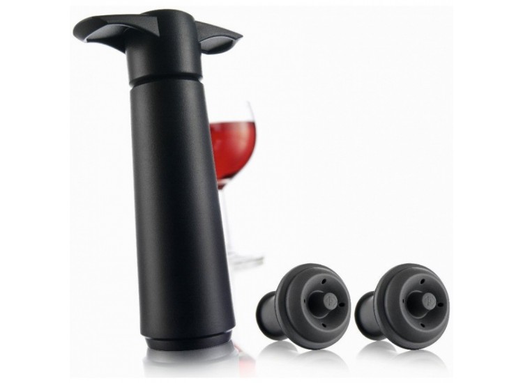 Pompe &agrave; vide VacuVin + bouchons - Retire l'air d'une bouteille
