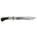 Couteau pliant de chasse Wildsteer W'eStaing WES0106 manche bois d'ébène 13cm + étui en cuir
