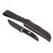 Couteau Fallkniven Kolt Knife KK lame 8,5cm manche thermorun noir + étui en zytel/cuir
