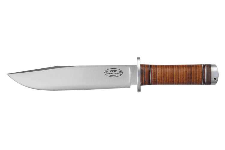 Couteau Fallkniven Odin NL2 lame Bowie 20cm manche cuir + &eacute;tui en cuir