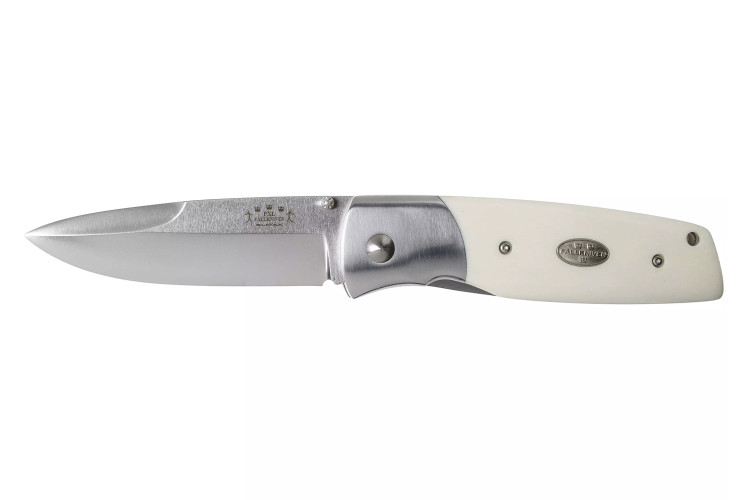 Couteau pliant Fallkniven PXLEY manche Elforyn Super Tusk imitation ivoire 11cm