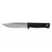 Couteau Fallkniven S1Z Forest Knife lame 13cm manche thermorun noir + étui Zytel