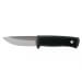 Couteau Fallkniven R2 Scout lame 8cm manche Thermorun noir + étui Zytel