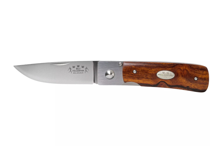 Couteau pliant Fallkniven RL1DI manche Desert Ironwood 9,5cm + &eacute;tui en daim