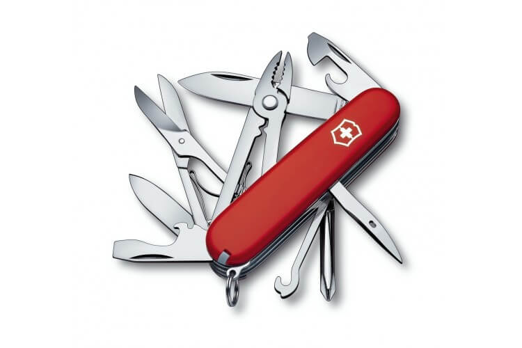 Couteau suisse Victorinox Tinker Deluxe rouge 91mm 18 fonctions