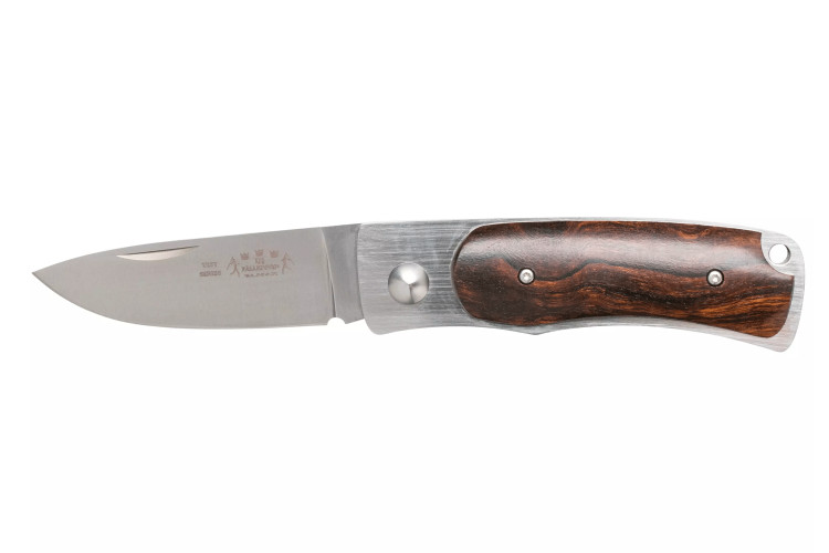 Couteau pliant Fallkniven U1 Elmax manche Desert Ironwood 8,6cm + &eacute;tui Cordura