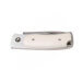 Couteau pliant Fallkniven U1EY Elmax manche Elforyn imitation ivoire 8,6cm + étui Cordura