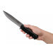 Couteau Fallkniven A1xb Expedition Knife Tungsten Carbide lame noire 16cm manche Thermorun noir + étui Zytel
