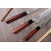 Coffret de 3 couteaux japonais Kanetsugu Heptagon Uto universel, chef et pain