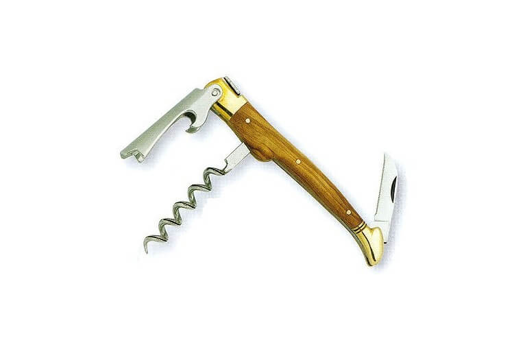 Tire bouchon Laguiole G. David 3 pièces manche olivier 12 cm