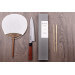 Couteau de chef japonais Kanetsugu Heptagon Uto martelé 20cm