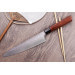 Couteau de chef japonais Kanetsugu Heptagon Uto martelé 20cm