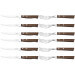 Coffret de 6 couteaux à steak lame crantée + 6 fourchettes Tramontina