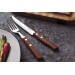 Coffret de 6 couteaux à steak lame crantée + 6 fourchettes Tramontina