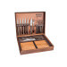Mallette pour barbecue Tramontina Churrasco 15 pièces inox et bois