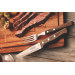 Coffret de 6 couteaux à steak lame crantée + 6 fourchettes Tramontina Jumbo