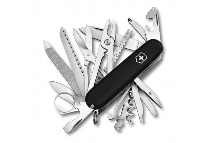 Couteau suisse Victorinox Swisschamp noir 91mm 33 fonctions