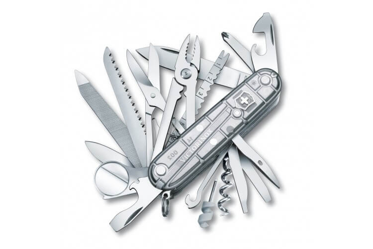 Couteau suisse Victorinox Swisschamp Silvertech 91mm 33 fonctions