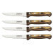 Coffret de 4 couteaux à steak Tramontina Gaucho lame semi-dentée