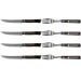 Coffret de 4 couteaux à steak lame crantée + 4 fourchettes Tramontina Churrasco