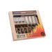 Coffret de 4 couteaux à steak lame crantée + 4 fourchettes Tramontina Churrasco