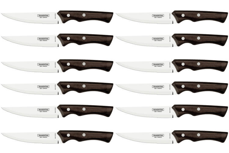 Set de 12 couteaux à steak Tramontina Jumbo lame crantée