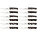 Set de 12 couteaux à steak Tramontina Jumbo lame crantée