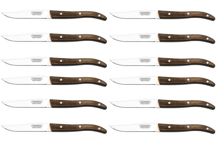 Set de 12 couteaux à steak Tramontina French lame micro dentelée