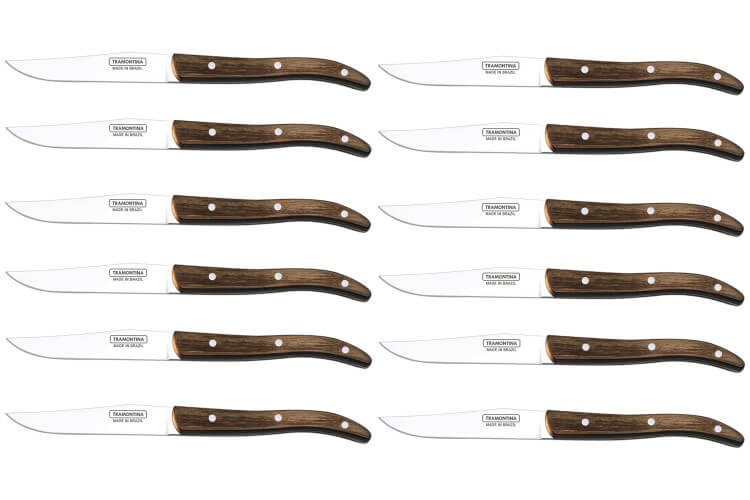 Set de 12 couteaux à steak Tramontina French lame lisse