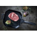 Poêle à griller Steak Champ en fonte 26x26x3,5cm
