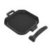 Poêle à griller Steak Champ en fonte 26x26x3,5cm