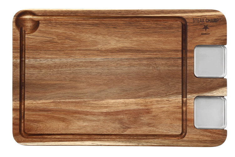 Planche Steak Champ en bois d'acacia 42x27x1,6cm