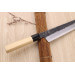 Couteau de chef kiritsuke 24cm japonais artisanal Sakai Kikumori Kikuzuki Kuro