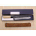 Couteau de chef kiritsuke 24cm japonais artisanal Sakai Kikumori Kikuzuki Kuro