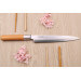 Couteau sashimi japonais 21cm Suncraft Senzo manche en magnolia
