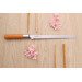 Couteau à pain japonais 23,3cm Suncraft Senzo double crantage manche en magnolia
