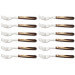 Set de 12 fourchettes à steak Tramontina Jumbo 21,5cm manche noirci