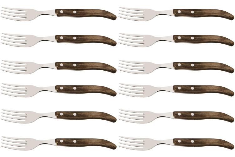 Set de 12 fourchettes &agrave; steak Tramontina French 22cm