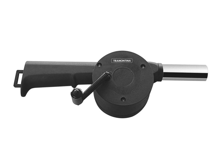 Souffleur de braise manuel Tramontina pour barbecue &agrave; charbon en polypropyl&egrave;ne et inox