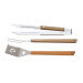 Kit barbecue Tramontina Churrasco 3 pièces : pince + spatule + fourchette à découper