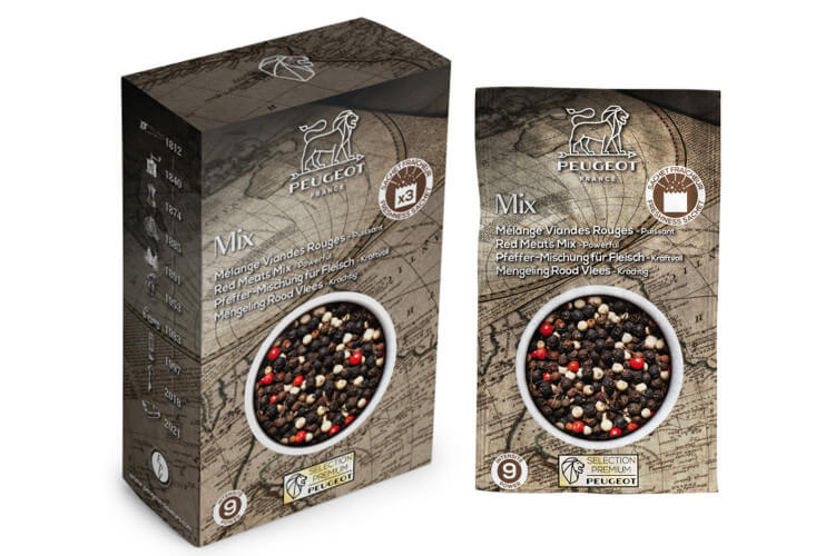 Coffret de 3 sachets fraîcheur Peugeot Premium mix viandes rouges - 3x20g
