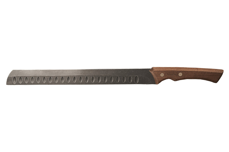 Couteau &agrave; jambon Tramontina Churrasco lame noire alv&eacute;ol&eacute;e