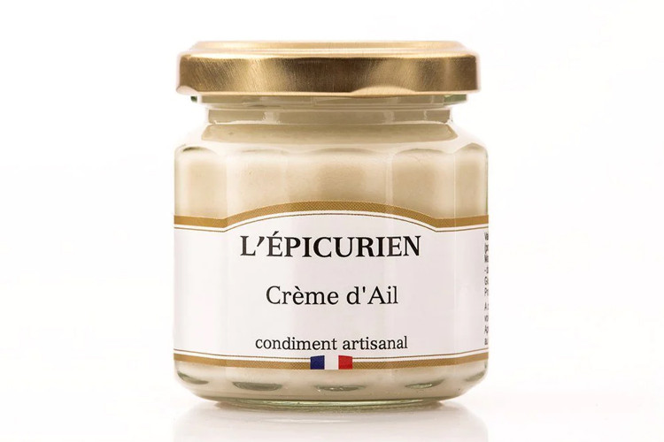 Cr&egrave;me d'ail artisanale L'&Eacute;picurien fabriqu&eacute;e en France 100g
