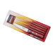 Set de 6 couteaux à steak effilés 13cm Tramontina Gaucho manche rouge