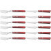 Coffret 6 couteaux à steak + 6 fourchettes Tramontina Churrasco Spanish Style rouge