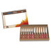 Coffret 6 couteaux à steak + 6 fourchettes Tramontina Churrasco Spanish Style rouge